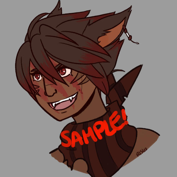 Line Art + Flat Color Example